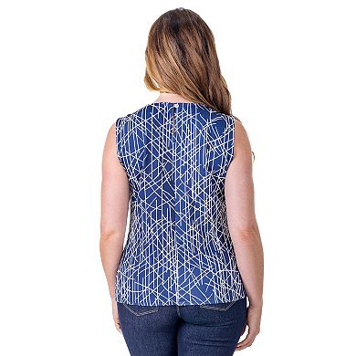 Women's 24Seven Comfort Apparel Back Closure Sleeveless Top