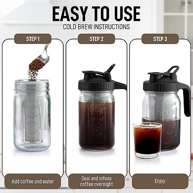 Zulay Kitchen Premium Cold Brew Coffee Maker 32oz