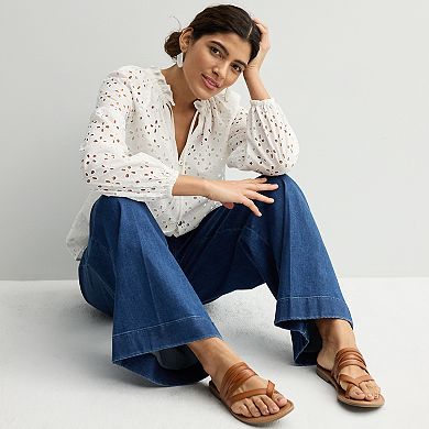 Women's Nine West Ruffle Collar Blouse