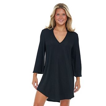 Women's Jordan Taylor V-Neck Bell Sleeve Swim Cover-Up Tunic