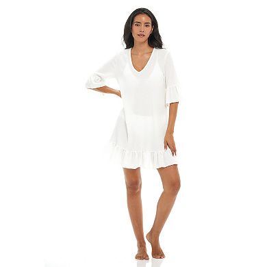 Women's Jordan Taylor Ruffle Swim Cover-Up Dress