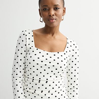 Women's INTEMPO™ Square Neck Long Sleeve Top