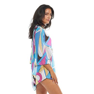 Women's Jordan Taylor Printed V-Neck Tunic Swim Cover Up