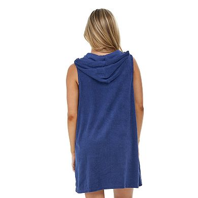 Plus Size Jordan Taylor Zip Front Hoodie Swim Cover Up