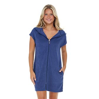 Plus Size Jordan Taylor Zipper Front Swim Cover Up