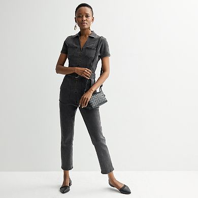 Women's INTEMPO™ Denim Belt Jumpsuit
