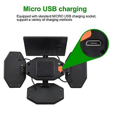 Upgraded Solar Motion Sensor Light Security Lamp for Garden, Outdoor - Waterproof