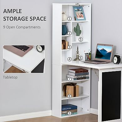Wall Mount Desk Cabinet - Ideal for Home and Office