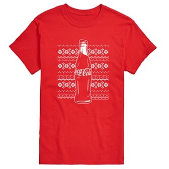 Big & Tall Coca-Cola Holiday Sweater Graphic Tee