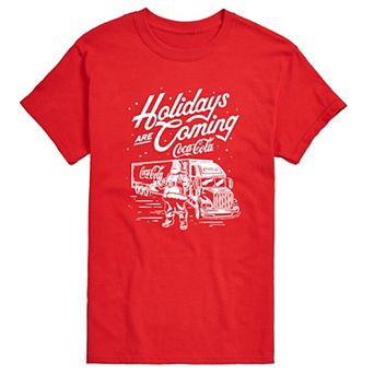 Big & Tall Coca-Cola Holidays Are Coming Graphic Tee