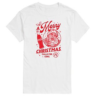 Big & Tall Coca-Cola Merry Christmas Calls For Coke Graphic Tee