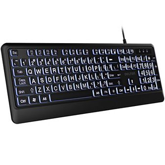 Delton Kb20 Backlit Large Key Keyboard (DBKBG20)
