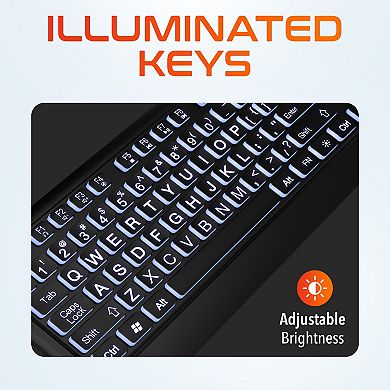 Delton Kb20 Backlit Large Key Keyboard (DBKBG20)