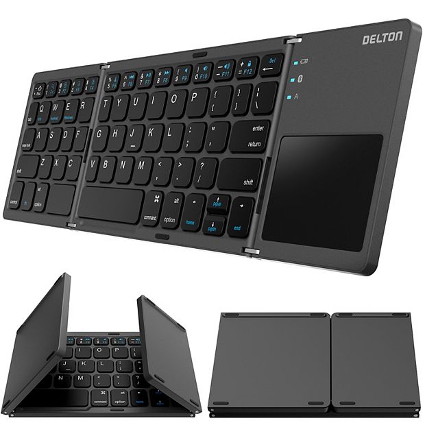 Delton F75 Portable Foldable Bluetooth Keyboard With Sensitive
