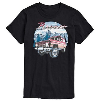 Big & Tall Ford Bronco Snowy Mountains Graphic Tee