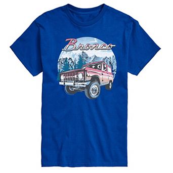 Big & Tall Ford Bronco Snowy Mountains Graphic Tee