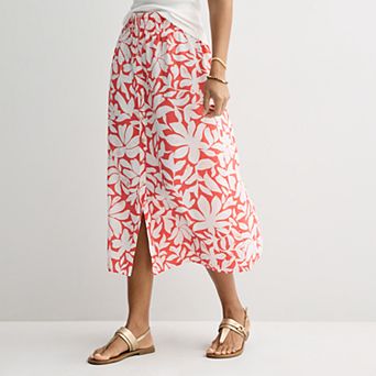 Women's Sonoma Goods For Life® Button-Front Midi Skirt