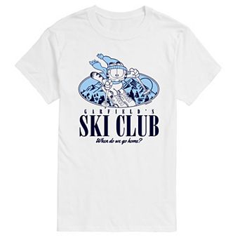Big & Tall Garfield Ski Club Retro Graphic Tee