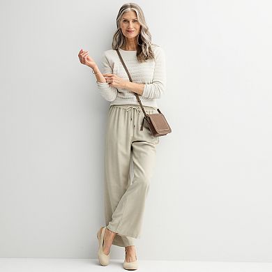 Women's Croft & Barrow® Relaxed Fit Pull-On Pants
