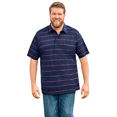 KingSize Men's Big & Tall Shrink-Less Lightweight Polo