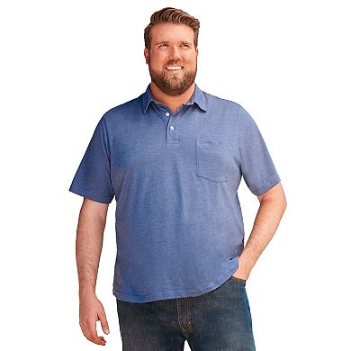 KingSize Men's Big & Tall Shrink-Less Lightweight Polo