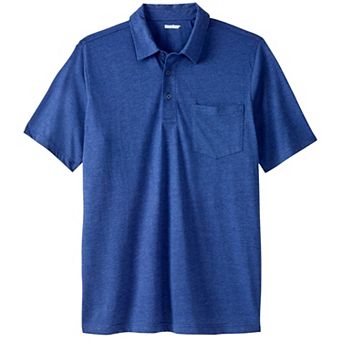 KingSize Men's Big & Tall Shrink-Less Lightweight Polo