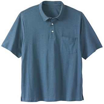 KingSize Men's Big & Tall Shrink-Less Lightweight Polo