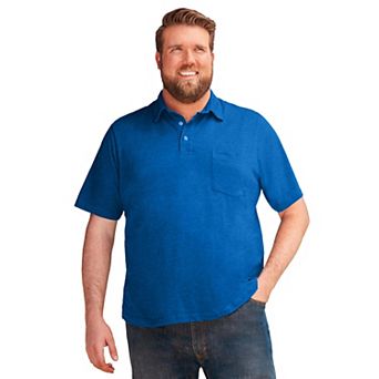 KingSize Men's Big & Tall Shrink-Less Lightweight Polo