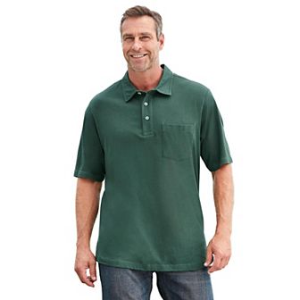 KingSize Men's Big & Tall Shrink-Less Lightweight Polo