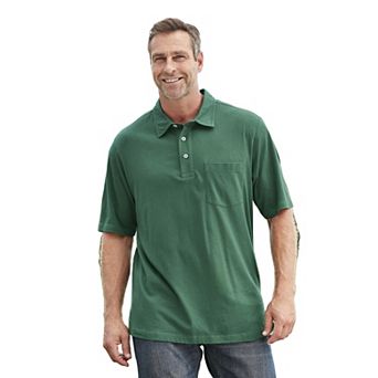 KingSize Men's Big & Tall Shrink-Less Lightweight Polo