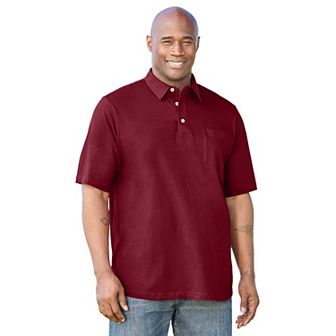 KingSize Men's Big & Tall Shrink-Less Lightweight Polo