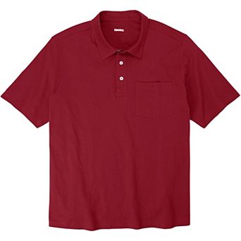 KingSize Men's Big & Tall Shrink-Less Lightweight Polo