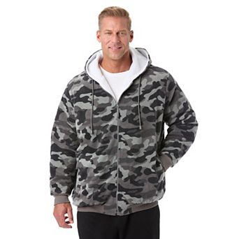 Kingsize Men's Big & Tall Explorer Plush Fleece Hoodie