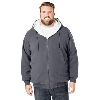 Kingsize Men's Big & Tall Explorer Plush Fleece Hoodie