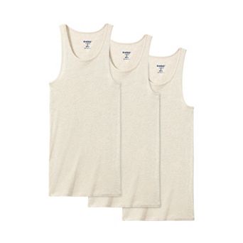 KingSize Men's Big & Tall 3-Pack Ribbed Cotton Tank Undershirt