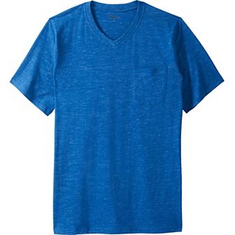 KingSize Men's Big & Tall Shrink-Less Lightweight Longer-Length V-Neck T-Shirt