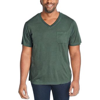Kingsize Men's Big & Tall Shrink-less Lightweight Longer-length V-neck T-shirt