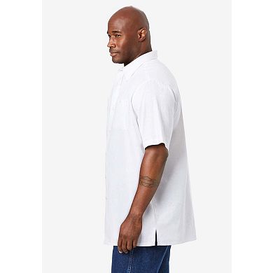 KingSize Men's Big & Tall Short-Sleeve Linen Shirt