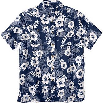 Kingsize Men's Big & Tall Short-sleeve Linen Shirt