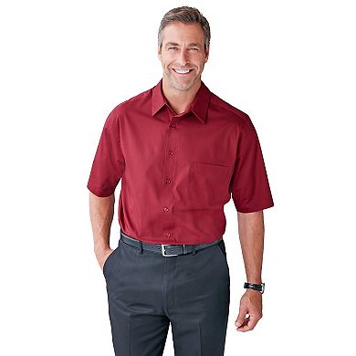 Kingsize Men's Big & Tall Wrinkle-free Short-sleeve Dress Shirt