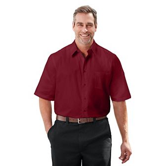 Kingsize Men's Big & Tall Wrinkle-free Short-sleeve Dress Shirt