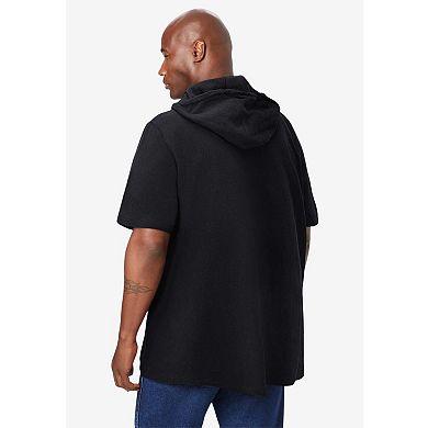 Kingsize Men's Big & Tall Gauze Short-sleeve Hoodie