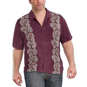 KingSize Men's Big & Tall Short Sleeve Island Shirt