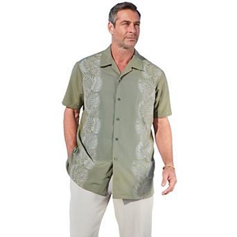 KingSize Men's Big & Tall Short Sleeve Island Shirt