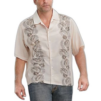 KingSize Men's Big & Tall Short Sleeve Island Shirt