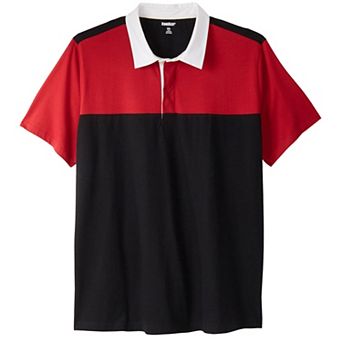 Kingsize Men's Big & Tall Short Sleeve Rugby