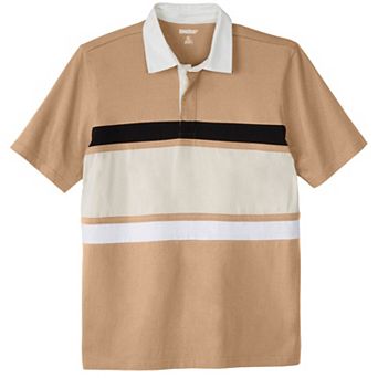 KingSize Men's Big & Tall Short Sleeve Rugby Shirt
