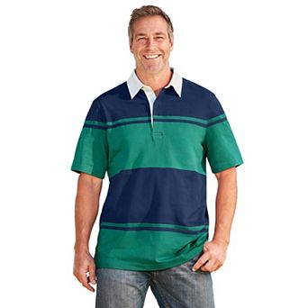 KingSize Men's Big & Tall Short Sleeve Rugby