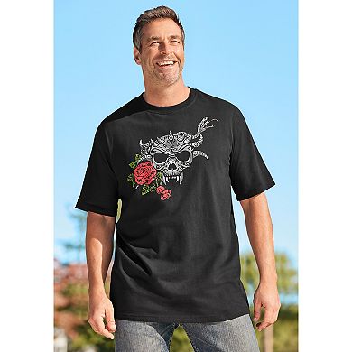 KingSize Men's Big & Tall Easy Style Graphic Tee