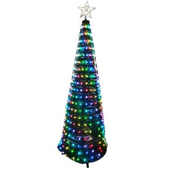 Brylanehome 6ft. Outdoor Pre-lit Pop-up Christmas Tree